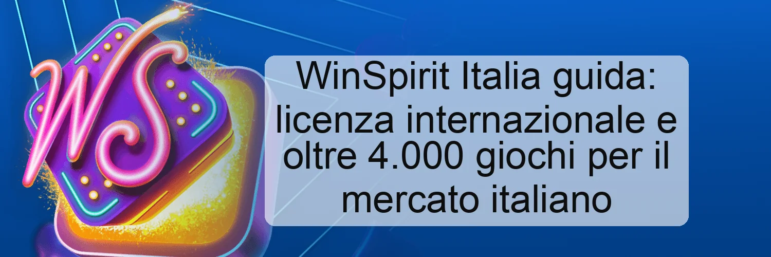 WinSpirit Italia guida: licenza internazionale e oltre 4.000 giochi per il mercato italiano WinSpirit Italia guida: licenza internazionale e oltre 4.000 giochi per il mercato italiano